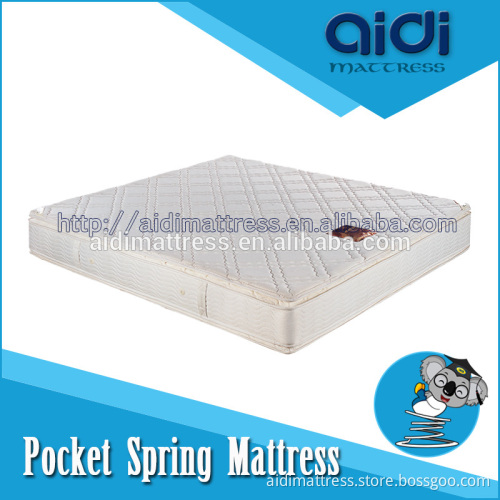 AL-1104 High class Double Pillow top mattress,fabric for lining mattress OEM/ODM 5-zone pocket spring mattress